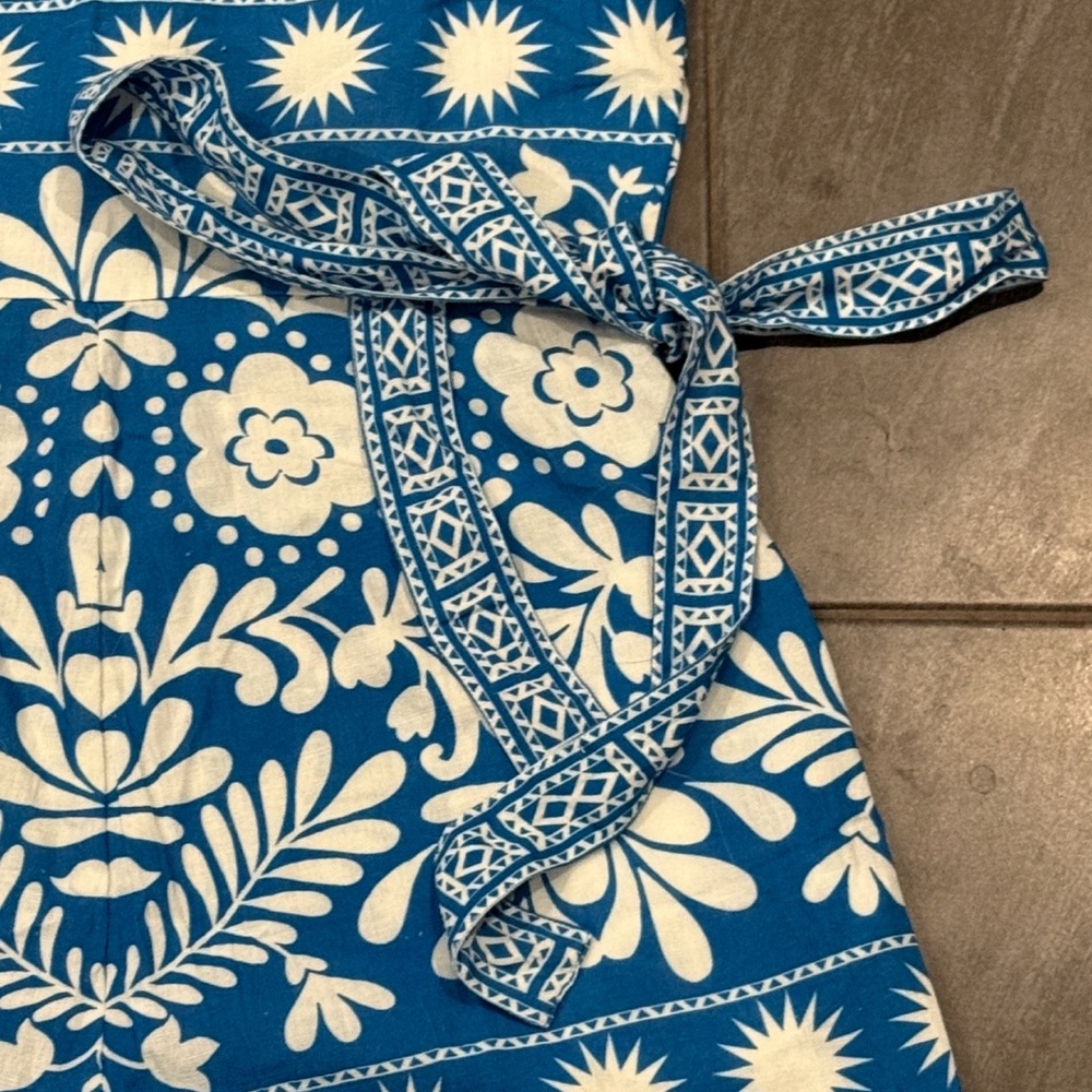 Anthropologie Saylor Catrice Linen Blend Sleeveless Belted Romper - Picture 6 of 7